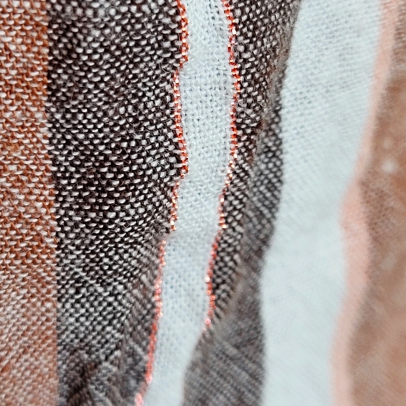 Chloe Rene Summer Boho Jumpsuit Sleeveless Linen Blend Size Petite Large - Picture 11 of 15